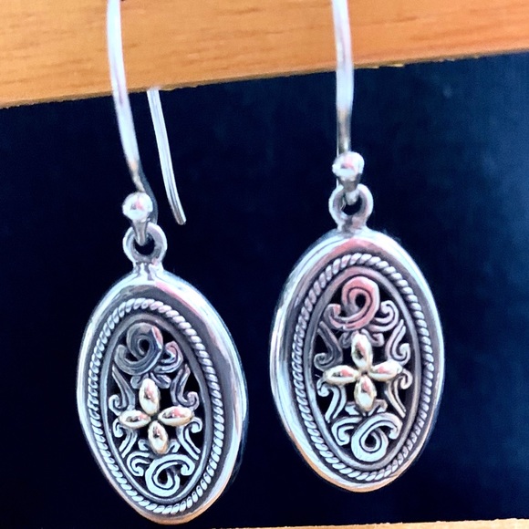 Made in Italy Jewelry - 🌹Sterling Silver & 18 Karat Gold Earrings